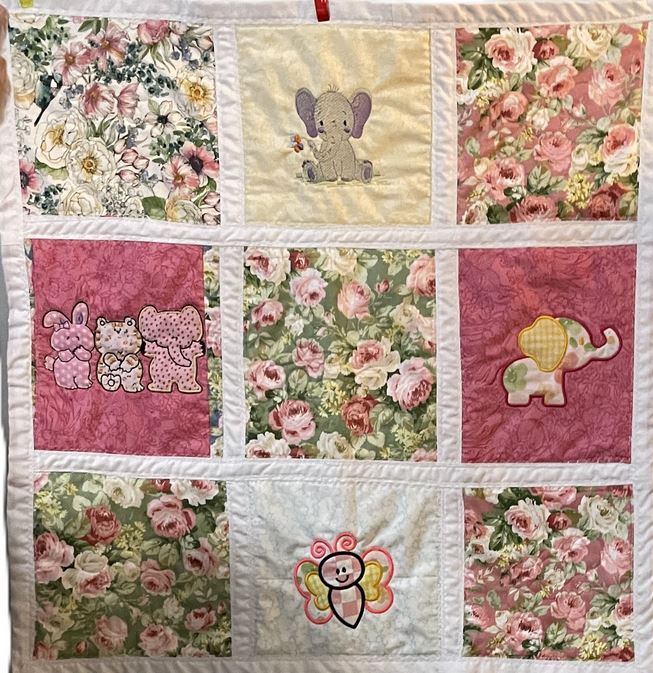 Baby Girl Elephant Blanket