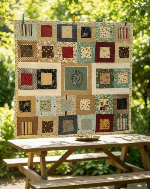 Indian Horse Blanket Hanging